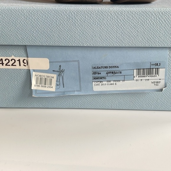 Prada Antracite Calzature Donna Camascio Platform Heels - Picture 7 of 13